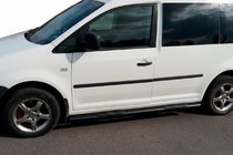 Volkswagen Caddy 2015–2020 Siderør BB001 Black (2 stk., rustfrit stål) Ø60, standard beslag foto 5