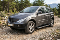 SsangYong Action 2005–2018 Maydos V1 sidetrin (2 stk., aluminium ↗ rustfrit stål) foto 1