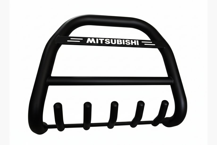 Mitsubishi Pajero Wagon IV 2006–2021 Frontbøjle QT012 Black (rustfrit stål) Image