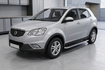 SsangYong Korando 2010–2019 Maydos V1 sidetrin (2 stk., aluminium ↗ rustfrit stål) foto 1