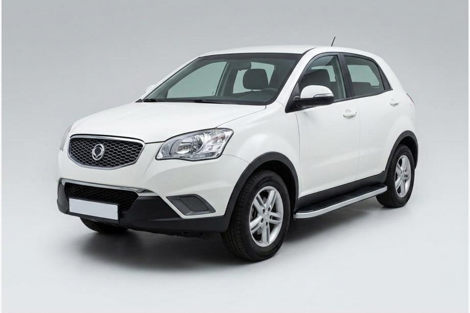 SsangYong Korando 2010–2019 Sidetrin Tayga Grey (2 stk., aluminium) Image