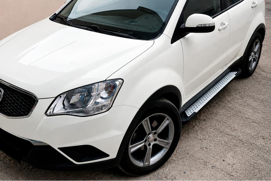 SsangYong Korando 2010–2019 Sidetrin Allmond Grey (2 stk., aluminium) Image