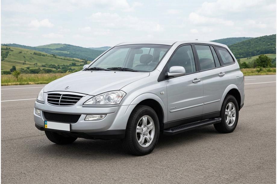 SsangYong Kyron 2005–2014 Allmond Black sidetrin (2 stk., aluminium) Image
