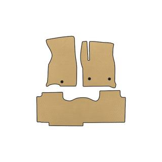 EVA-bilmåtter (2 rækker, beige)