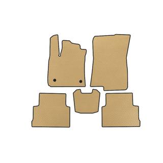 EVA-bilmåtter (2 rækker, beige)