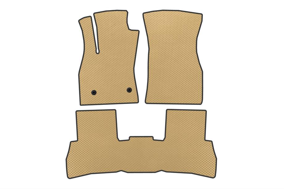 Fiat Doblo II 2010–2022 EVA V2 gulvmåtter (2010-2015, beige) Image