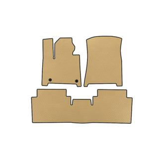 EVA-bilmåtter (2 rækker, beige)