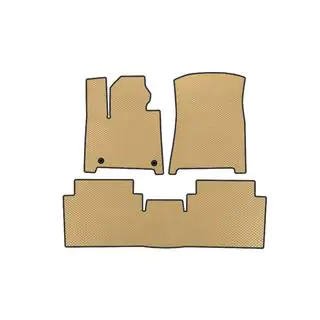 EVA-bilmåtter (2 rækker, beige)