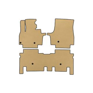 EVA-bilmåtter (2 rækker, beige)