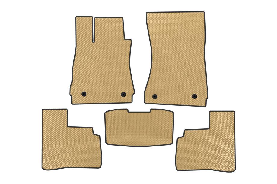 Mercedes S-Klasse W221 2005–2013 EVA gulvmåtter (Short, beige) Image