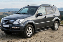 SsangYong Rexton I 2001–2017 RedLine Black side trinbrætter (2 stk., aluminium) foto 1