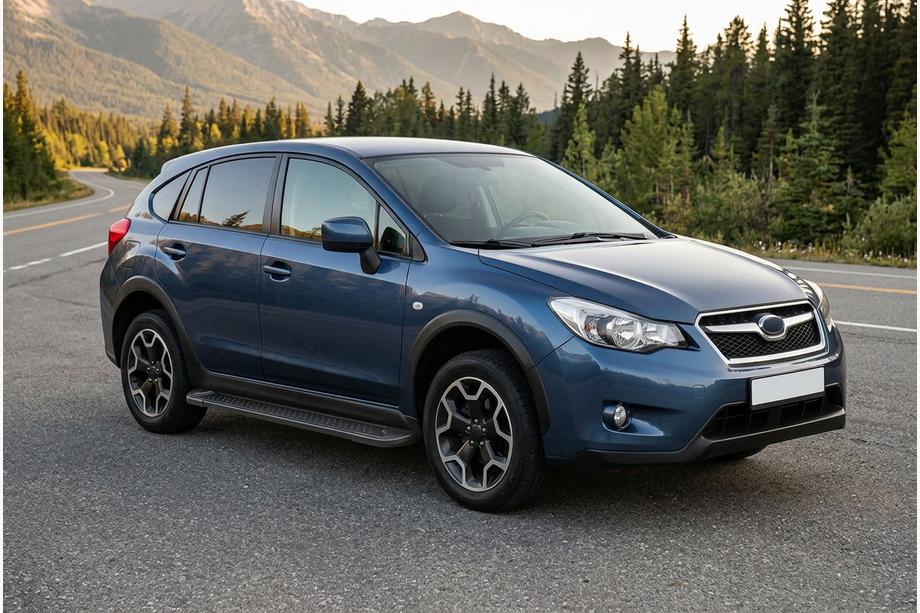 Subaru XV 2011–2017 Allmond Black sidetrin (2 stk., aluminium) Image