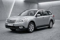 Subaru Outback 2009–2014 Fullmond sidetrin (2 stk., aluminium) foto 1