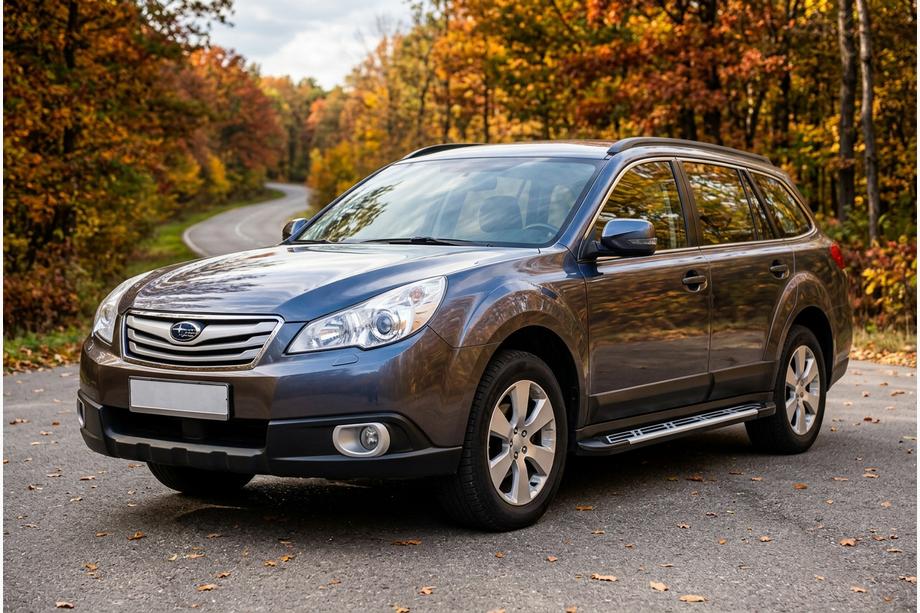 Subaru Outback 2009–2014 Sunrise sidetrin (2 stk., aluminium) Image