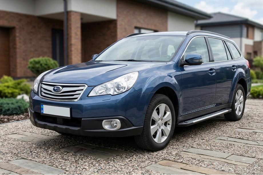 Subaru Outback 2009–2014 Sidetrin Line (2 stk., aluminium) Image