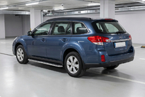 Subaru Outback 2009–2014 Maydos V1 sidetrin (2 stk., aluminium ↗ rustfrit stål) foto 1