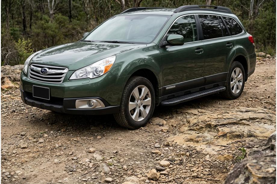 Subaru Outback 2009–2014 Sidetrin Bosphorus Black (2 stk., aluminium) Image