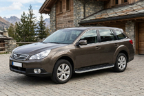 Subaru Outback 2009–2014 Sidetrin Tayga Grey (2 stk., aluminium) foto 1