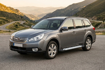 Subaru Outback 2009–2014 Sidetrin Allmond Grey (2 stk., aluminium) foto 1