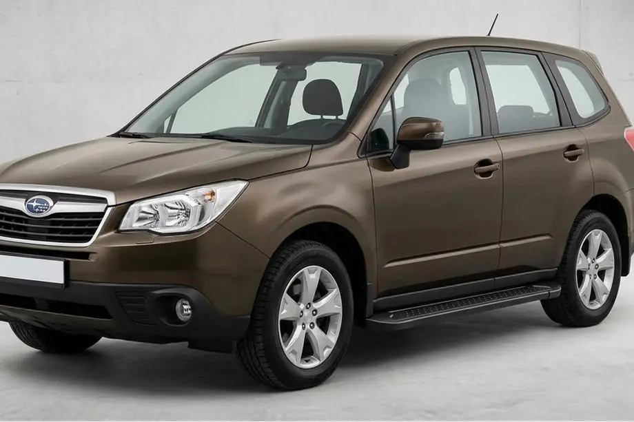 Subaru Forester 2013–2018 Allmond Black sidetrin (2 stk., aluminium) Image
