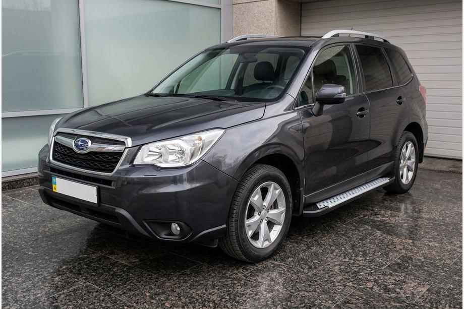 Subaru Forester 2013–2018 Sidetrin Allmond Grey (2 stk., aluminium) Image