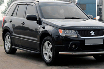 Suzuki Grand Vitara 2005–2017 Sidetrin Allmond Black (2 stk., aluminium) foto 1