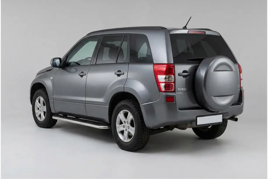 Suzuki Grand Vitara 2005–2017 Maydos V1 sidetrin (2 stk., aluminium ↗ rustfrit stål) Image