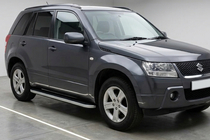 Suzuki Grand Vitara 2005–2017 Sidetrin Tayga Grey (2 stk., aluminium) foto 1