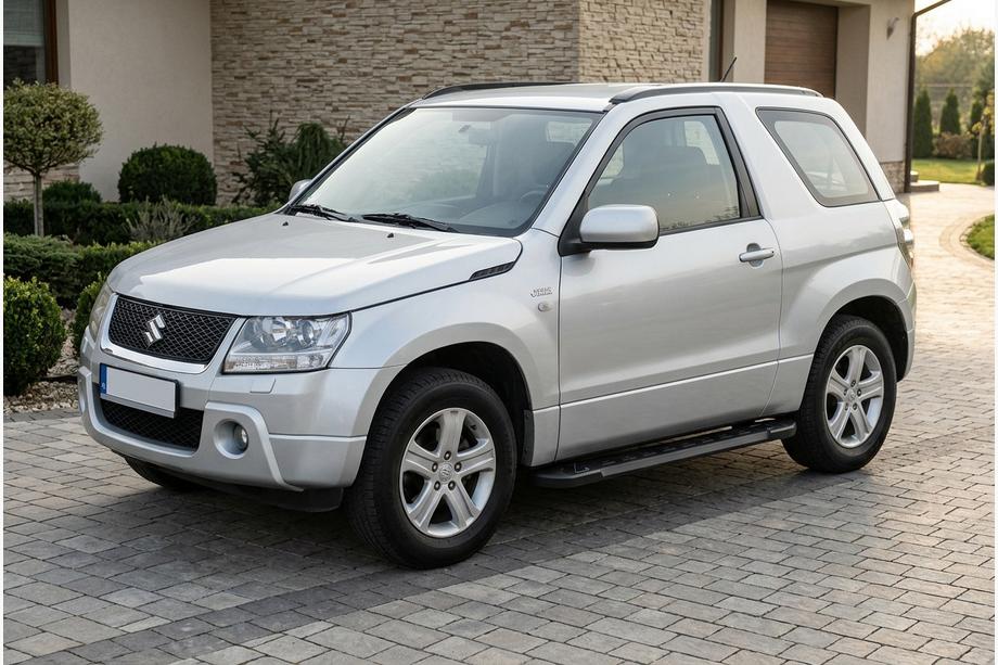 Suzuki Grand Vitara 2005–2017 RedLine Black side trinbrætter (2 stk., aluminium) Image