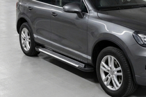 Volkswagen Touareg 2002–2010 Sidetrin Line (2 stk., aluminium) foto 1
