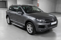 Volkswagen Touareg 2010–2018 Sidetrin Line (2 stk., aluminium) foto 1