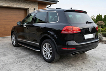 Volkswagen Touareg 2010–2018 Maydos V1 sidetrin (2 stk., aluminium + rustfrit stål) foto 1
