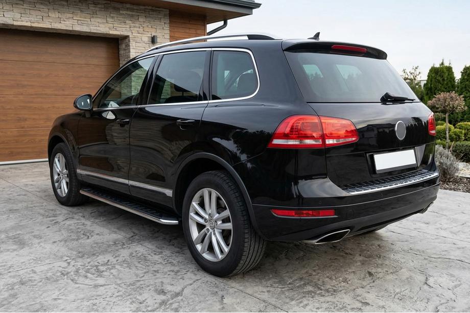 Volkswagen Touareg 2010–2018 Maydos V1 sidetrin (2 stk., aluminium + rustfrit stål) Image
