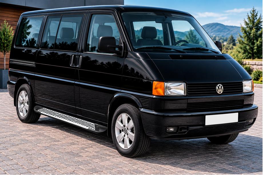 Volkswagen T4 Transporter 1990–2003 Sidetrin Line (2 stk., aluminium) Kort akselafstand Image
