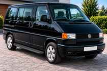 Volkswagen T4 Caravelle/Multivan 1990–2003 Sidetrin Bosphorus Black (2 stk., aluminium) foto 1