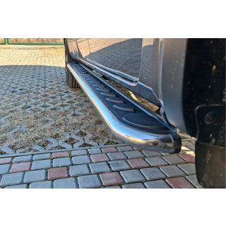 Maydos V1 sidetrin (2 stk., aluminium ↗ rustfrit stål) foto 1