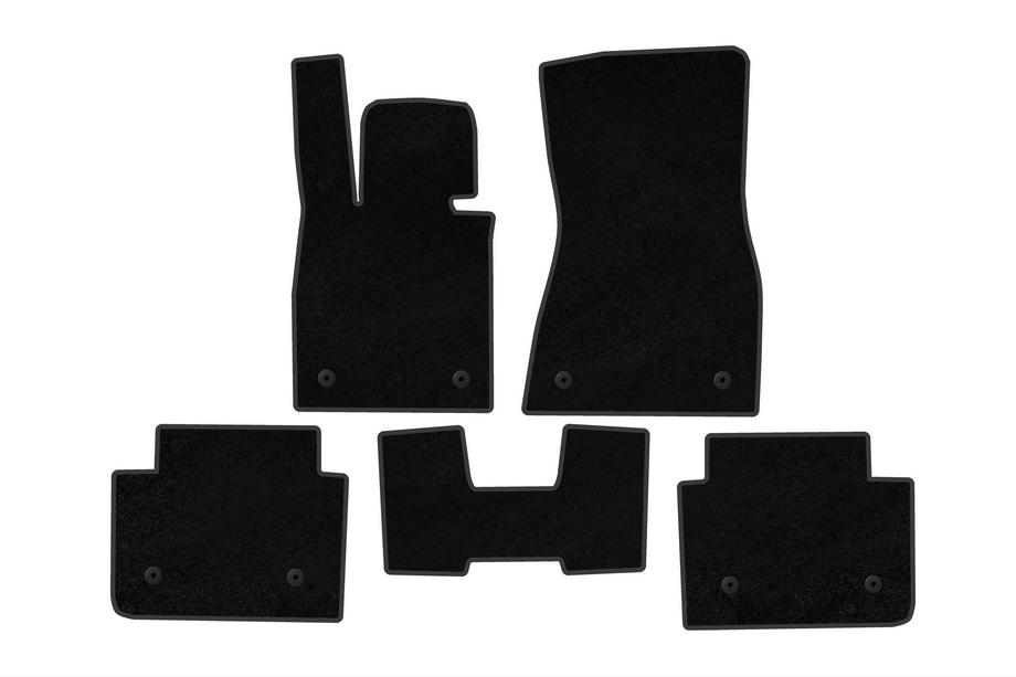 BMW 5/i5-serie G60/G60E/G61 2023– Deluxe tekstilmåtter (til i5 G60E, sort) Image