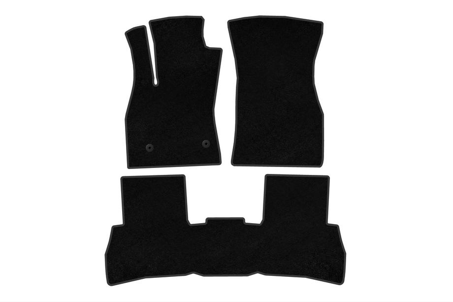 Fiat Doblo II 2010–2022 Deluxe V2 tekstilmåtter (2010-2015, sort) Image