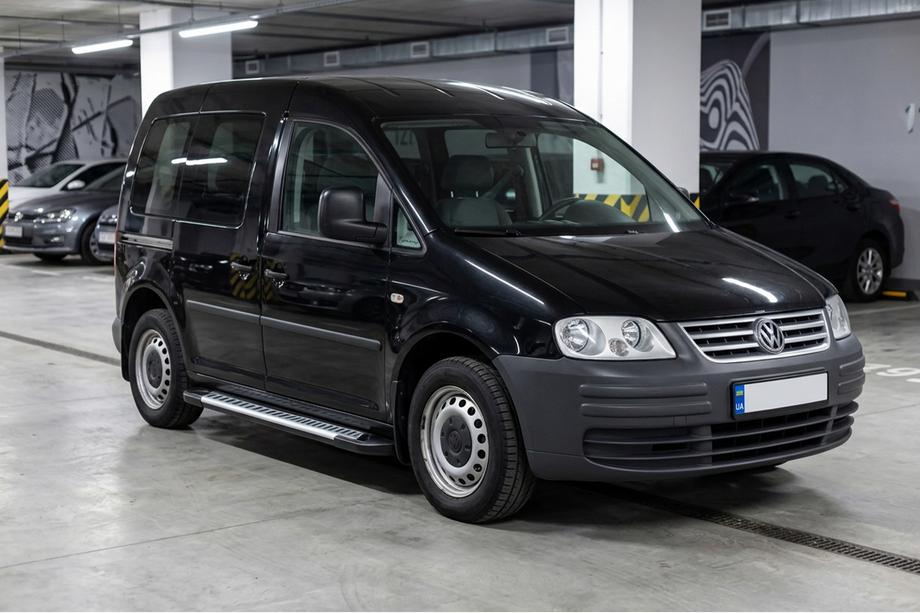Volkswagen Caddy 2004–2010 Sidetrin Line (2 stk., aluminium) Maxi hjulbase Foto 1