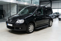 Volkswagen Caddy 2004–2010 Sidetrin Bosphorus Black (2 stk., aluminium) Standard base foto 1