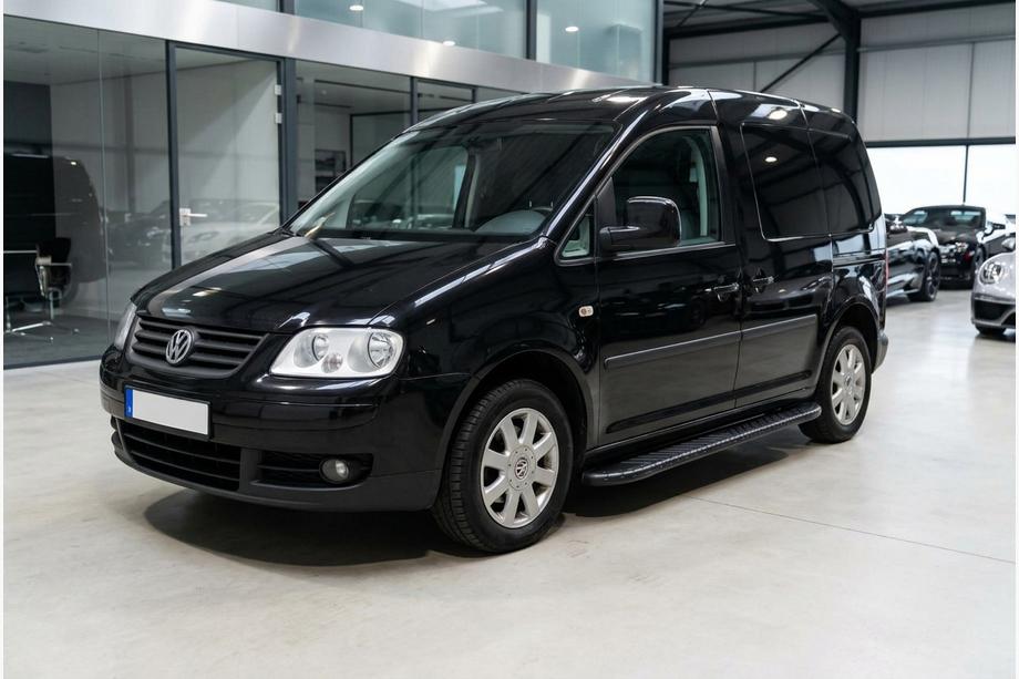 Volkswagen Caddy 2004–2010 Sidetrin Bosphorus Black (2 stk., aluminium) Standard base Image