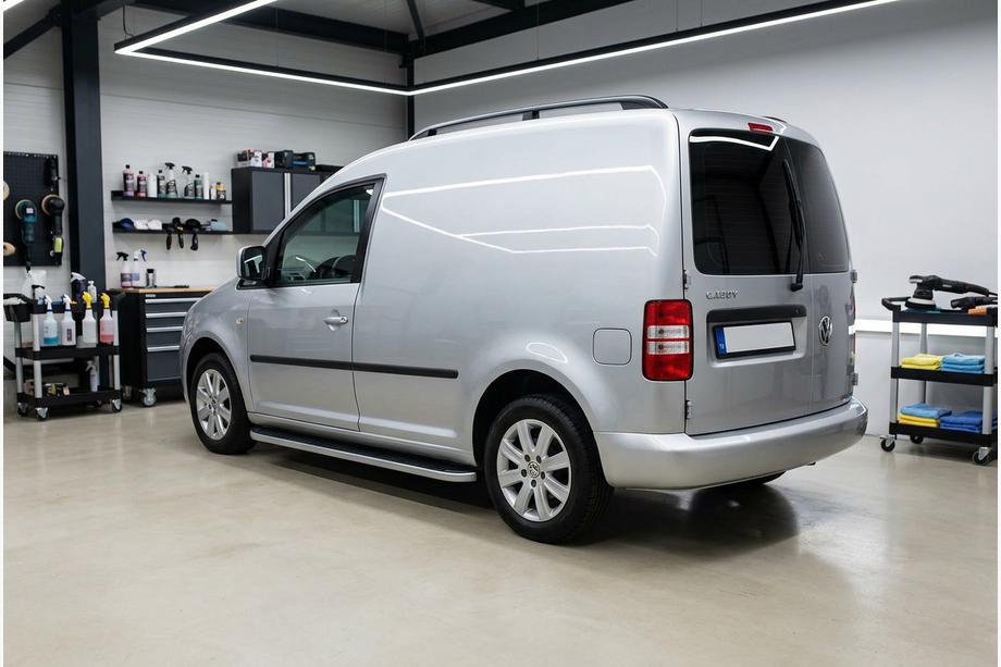 Volkswagen Caddy 2004–2010 Sidetrin Tayga Grey (2 stk., aluminium) Maxi hjulbase Image