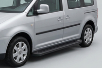 Volkswagen Caddy 2010–2015 Allmond Black sidetrin (2 stk., aluminium) foto 1