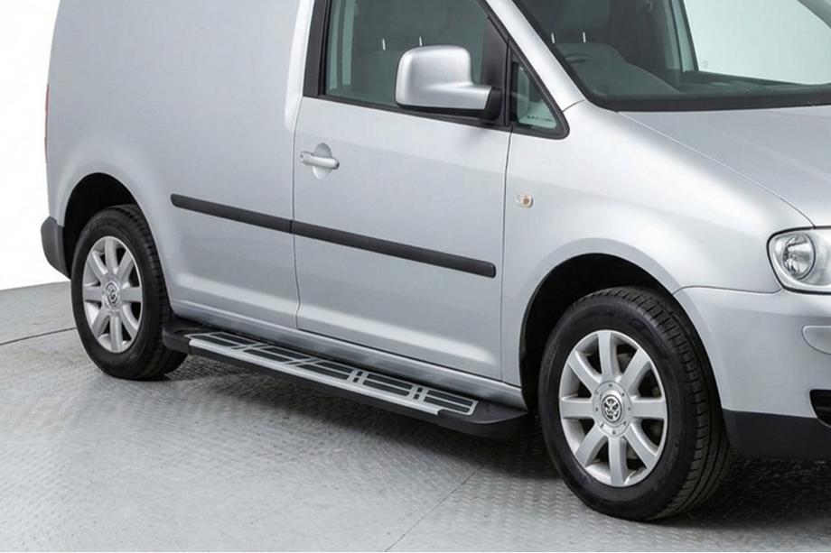Volkswagen Caddy 2010–2015 Sunrise sidetrin (2 stk., aluminium) Image
