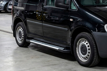 Volkswagen Caddy 2010–2015 Sidetrin Line (2 stk., aluminium) foto 1