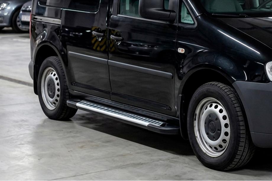 Volkswagen Caddy 2010–2015 Sidetrin Line (2 stk., aluminium) Image