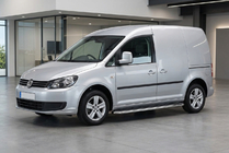Volkswagen Caddy 2010–2015 Maydos V1 sidetrin (2 stk., aluminium ↗ rustfrit stål) Maxi hjulbase foto 1