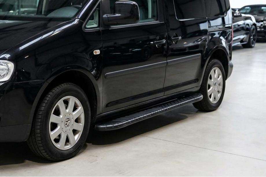 Volkswagen Caddy 2010–2015 Sidetrin Bosphorus Black (2 stk., aluminium) Maxi hjulbase Image