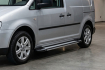 Volkswagen Caddy 2010–2015 Sidetrin Rainbow (2 stk., aluminium) Maxi hjulbase foto 1