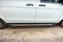 Mercedes Vito/V-klasse W447 2014– Duru sidetrin (2 stk., aluminium) Kort og lang foto 6
